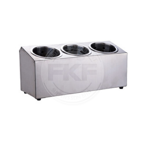 ST. STEEL CUTLERY HOLDER 3 COMPARTMENT Clover Sri Lanka