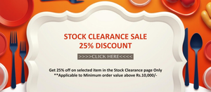 SALE - STOCK CLEARANCE