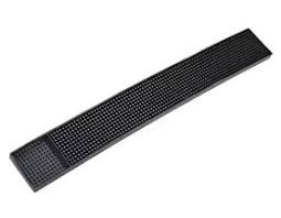 BAR MAT 60 X 8CM RUBBER / PLASTIC, BLACK