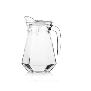 DIAMOND GLASS WATER JUG - 1.3 LTR