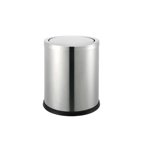 SS SWING LID DUST BIN