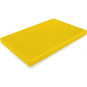 PE YELLOW CUTTING BOARD - 530 X 325 X 20 MM