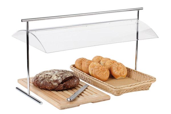 ACRYLIC HYGIENIC COVER WITH STAND - 82 X 42 CM; 45 H.CM