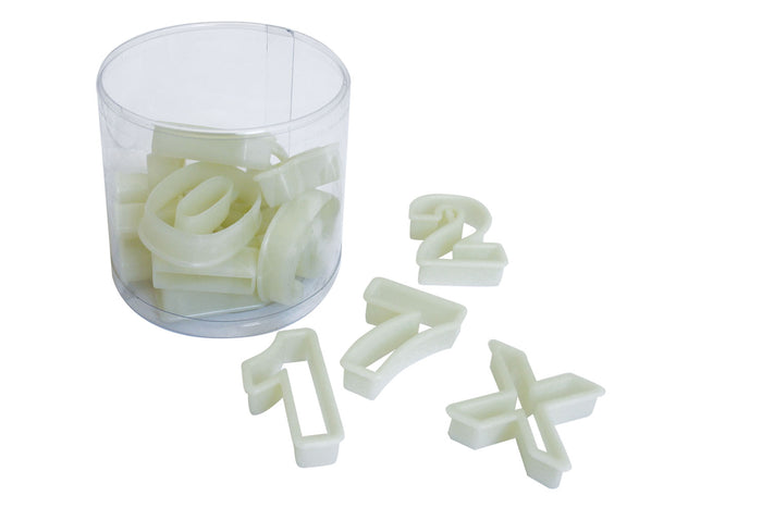 SET OF PASTRY NUMBER CUTTERS 15 PCS