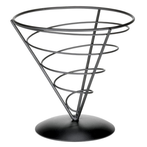 APPETIZER SERVER CONE BLACK - 18x18x17cm
