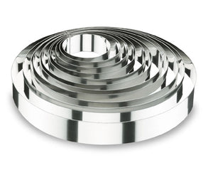 Round Cake Ring 20*6 CM - St/Steel 18/10