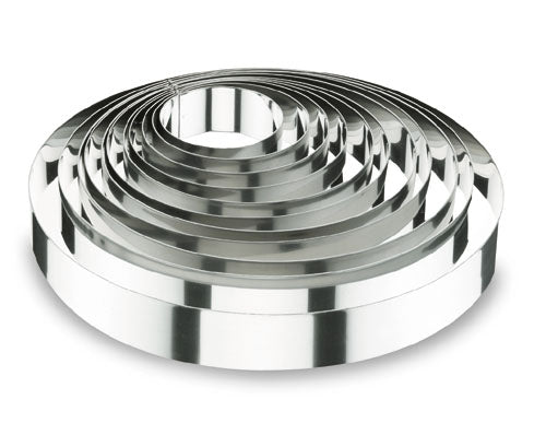 Round Cake Ring 20*6 CM - St/Steel 18/10