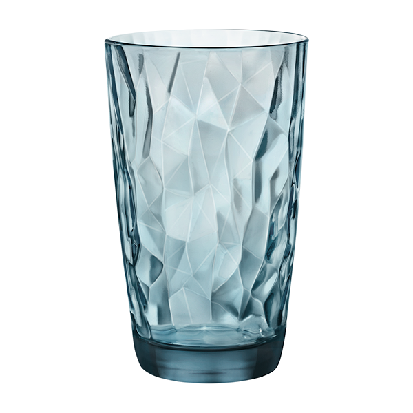 DIAMOND COOLER / LONG DRINK GLASS - OCEAN BLUE 47 cl - 16 oz