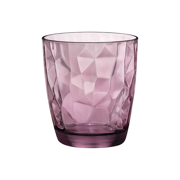 DIAMOND DOF / ROCK GLASS TUMBLER - ROCK PURPLE 385 ML - 13 OZ