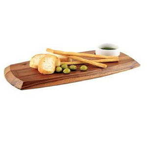 COVA DIP PLATE 2 PCS SET - Consisting of Acacia Wooden Plate 180 x 362 x 20mm