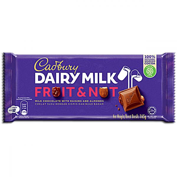 CADBURY FRUIT N NUT 160G