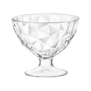 DIAMOND GLASS DESSERT BOWL 36 cl - 12 1/4 oz