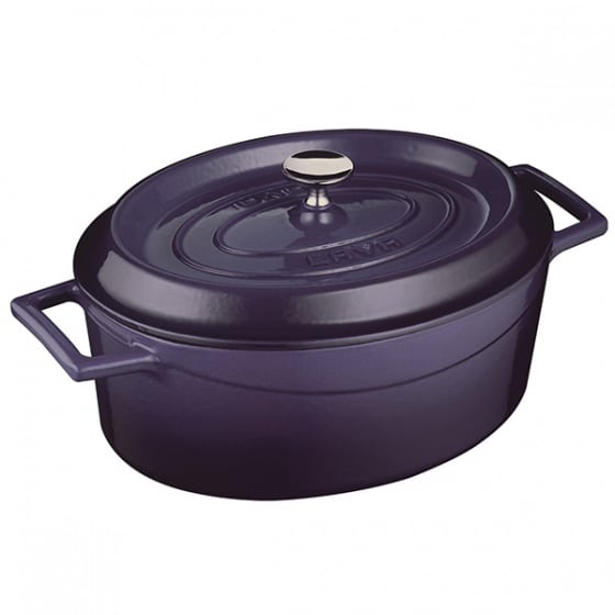 OVAL CASSEROLE - DIA.25 CM - PURPLE