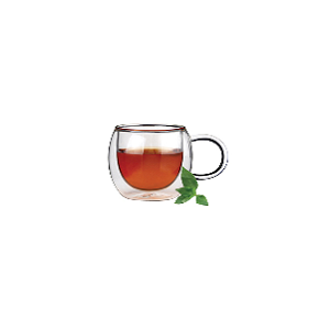 LEXI DOUBLE WALL THERMO GLASS WITH HANDLE - Cap. 0.10L Borosilicate Glass