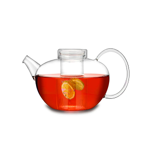 Mandarin Tea Pot with Glass Infuser - Cap. 1.0L Borosilicate Glass