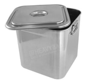 ST. STEEL BAIN MARIE CONTAINER WITH LID - 12 LTR