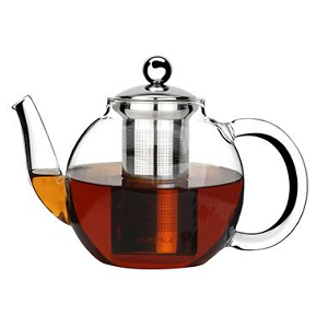 LEXI TEAPOT W/ INFUSER - Cap. 1.0L Borosilicate Glass
