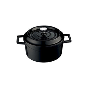 CAST IRON MINI CASSEROLE - DIA:10 CM - BLACK