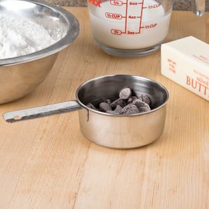 St/Steel Measuring Cup, ½ Cup - 14.5x7.5x3cm