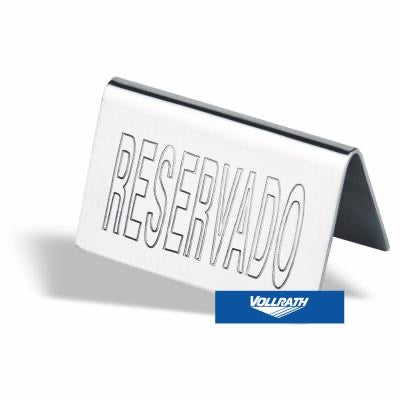 'RESERVADO' TABLE SIGN