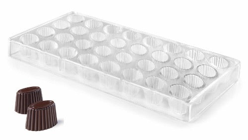 CHOCOLATE MOULD OVAL - DIA 30 X 18 MM / H 19 MM