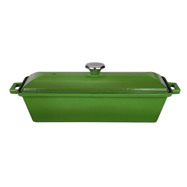 CAST IRON BREAD / TERRINE POT, GREEN