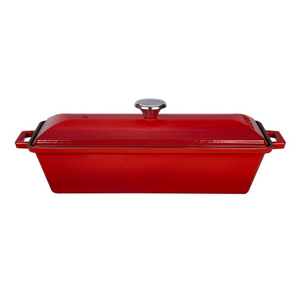 CAST IRON BREAD / TERRINE POT, RED